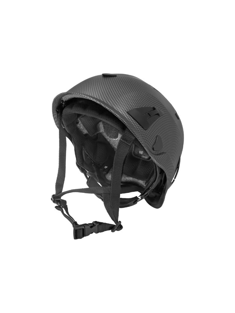 Bullhead Safety™ Head Protection Matte Black Graphite Type 2 Climbing Style Protective Helmet with Optional Venting, a Four-Point Chin Strap, and a Ratchet Suspension - HH-CH2-CB