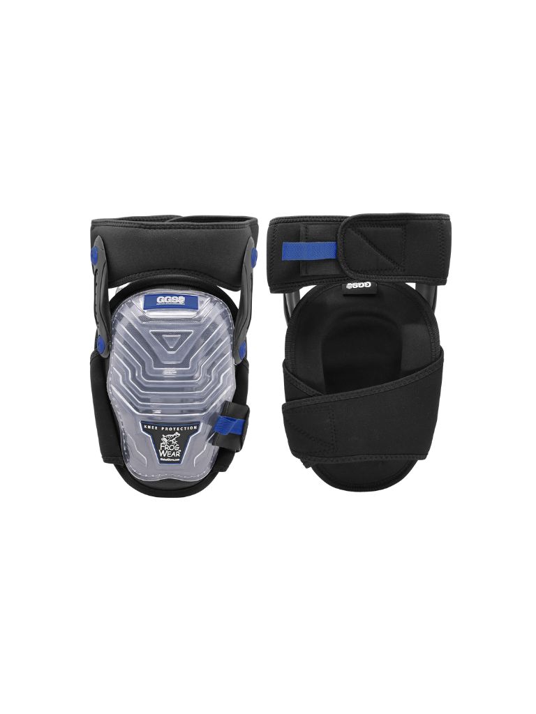 FrogWear™ Knee Protection Premium Non-Marring Gel-Lined Hinged Knee Pads with High-Density Foam Padding and a TPR Cap - KP481G