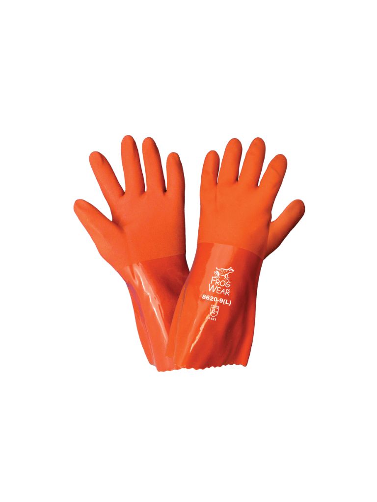 FrogWear® Double-Dipped PVC Chemical Resistant Gloves - 8620