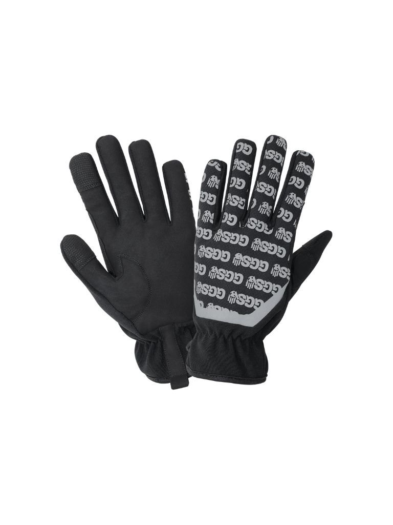 Touch Screen Mechanics Gloves with Reflective Printed Back - SG3300