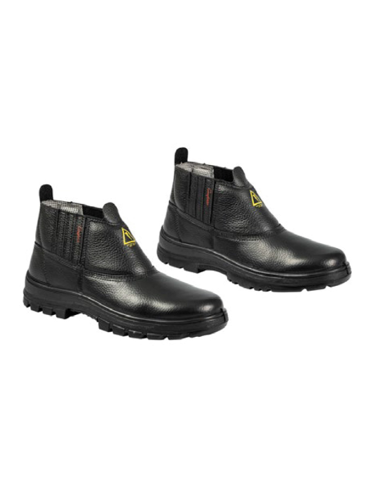 BOOTS WITH PADDED BACK AND ELASTIC FOR ELECTRICIANS, SOLE BIDENSITY PU